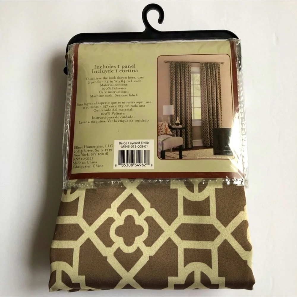 NEW Window Curtain Room Darkening, 84”, 1 Panel